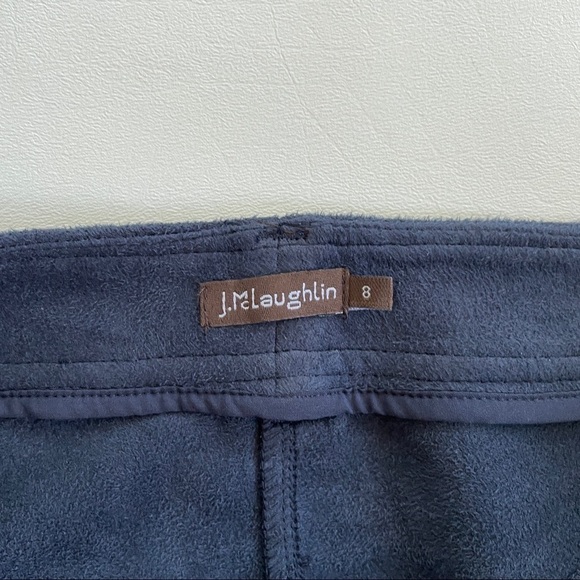 J. McLaughlin Becca Faux Suede Leggings in Winter Navy 8 - Picture 6 of 9